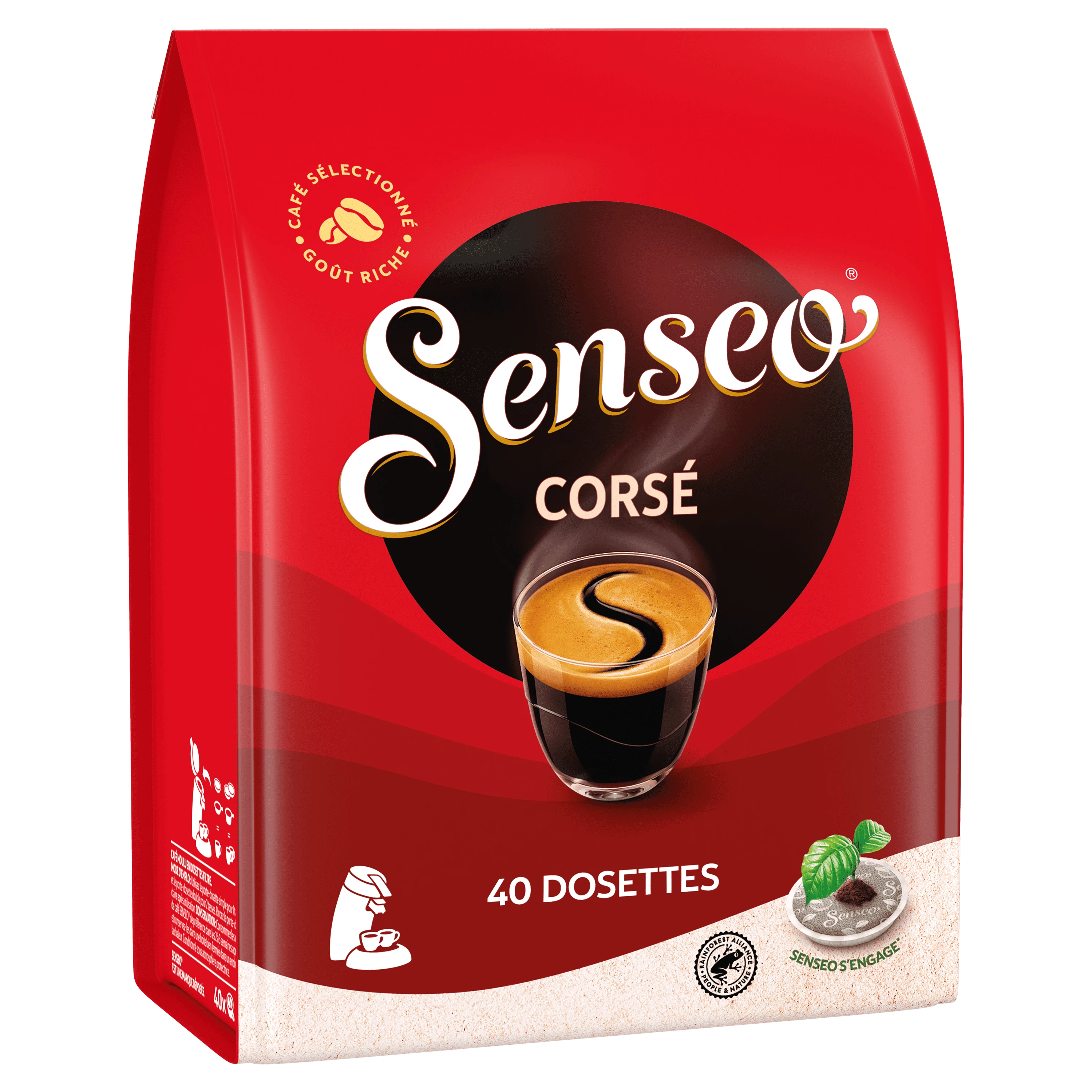 016107-PAQUET DE 18 DOSETTES SENSEO CAFE CORSE
