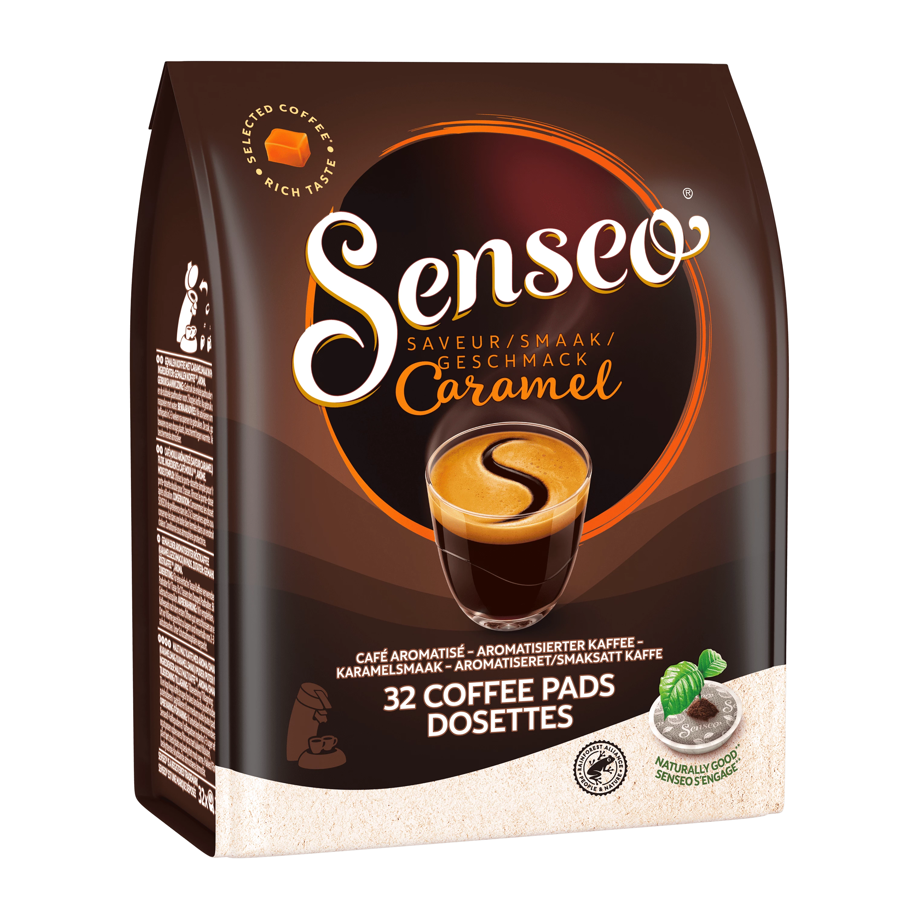 Livraison à domicile Senseo Café dosettes saveur caramel, 32 dosettes