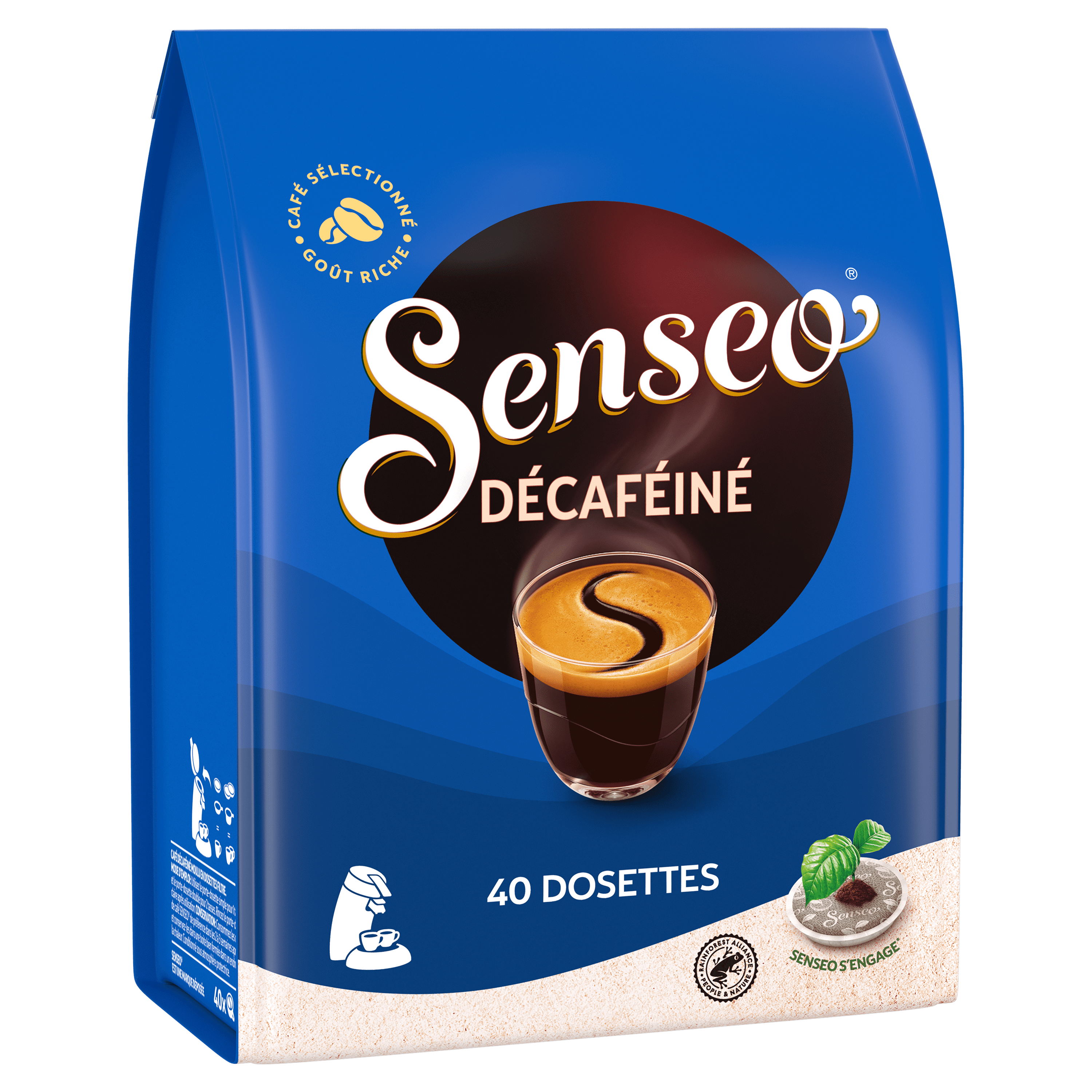 Senseo Doux sachet de 36 dosettes de café