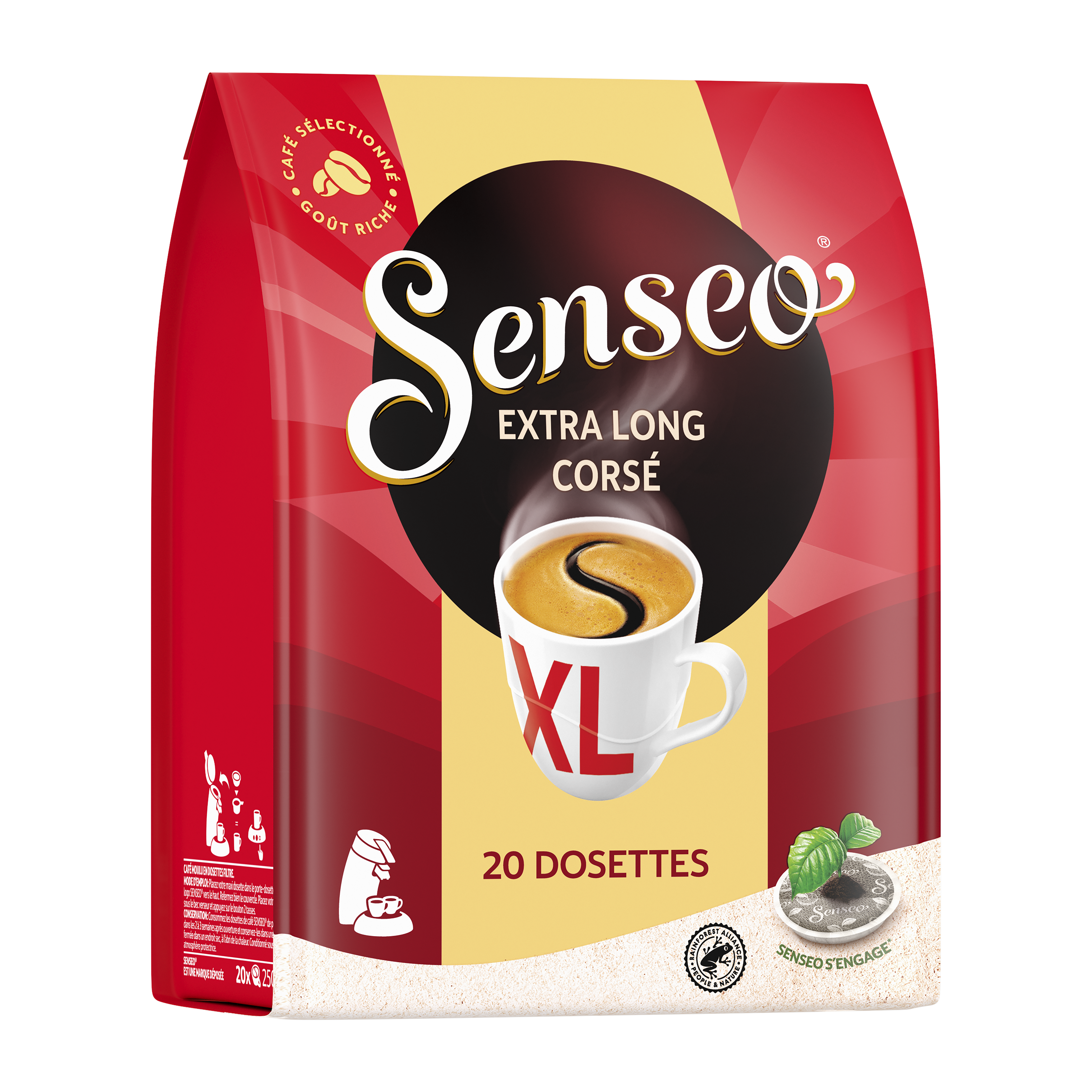 SENSEO - Café Dosettes Doux 416G - Lot De 3 : : Epicerie