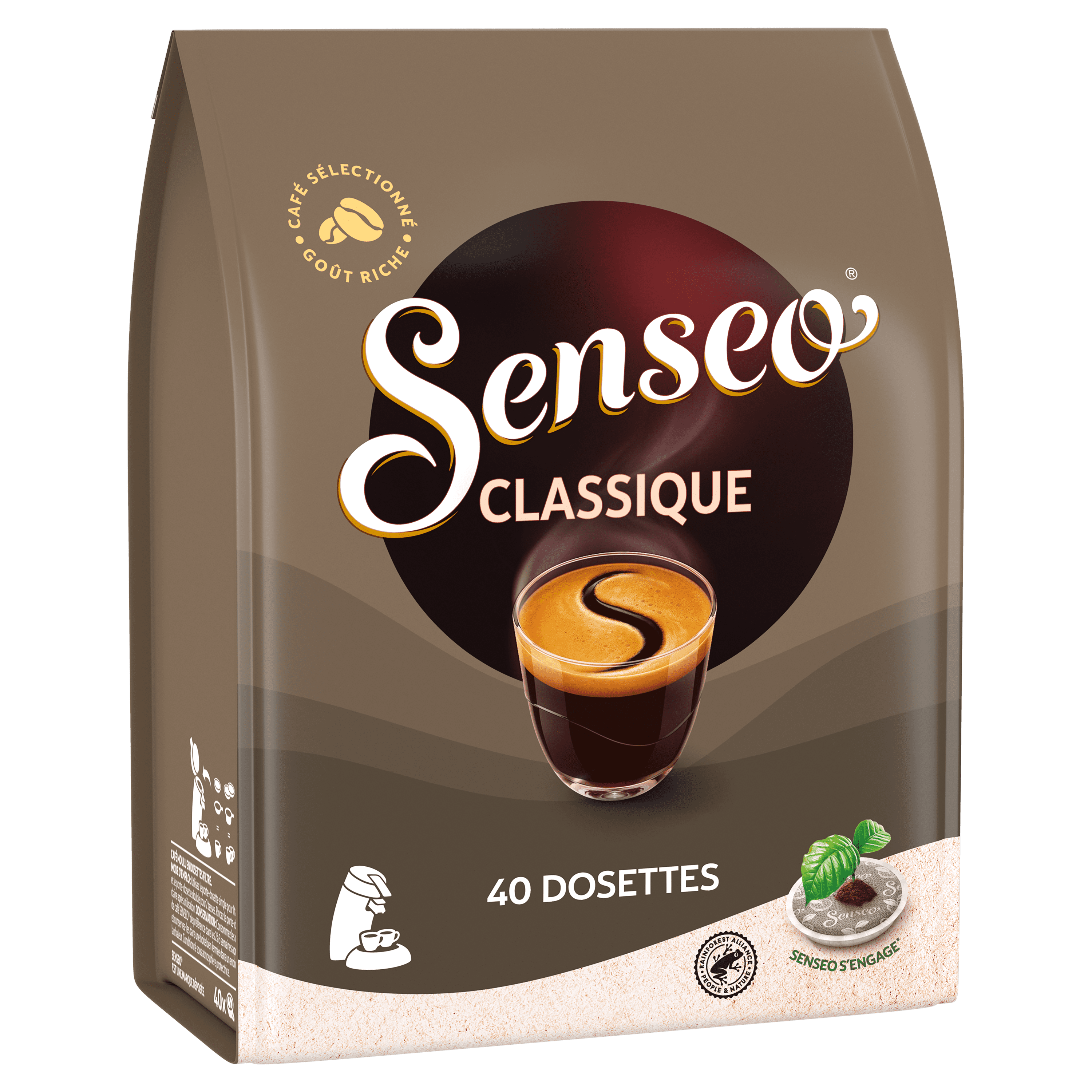 Dosettes de café Senseo Doux - Paquet de 54 sur