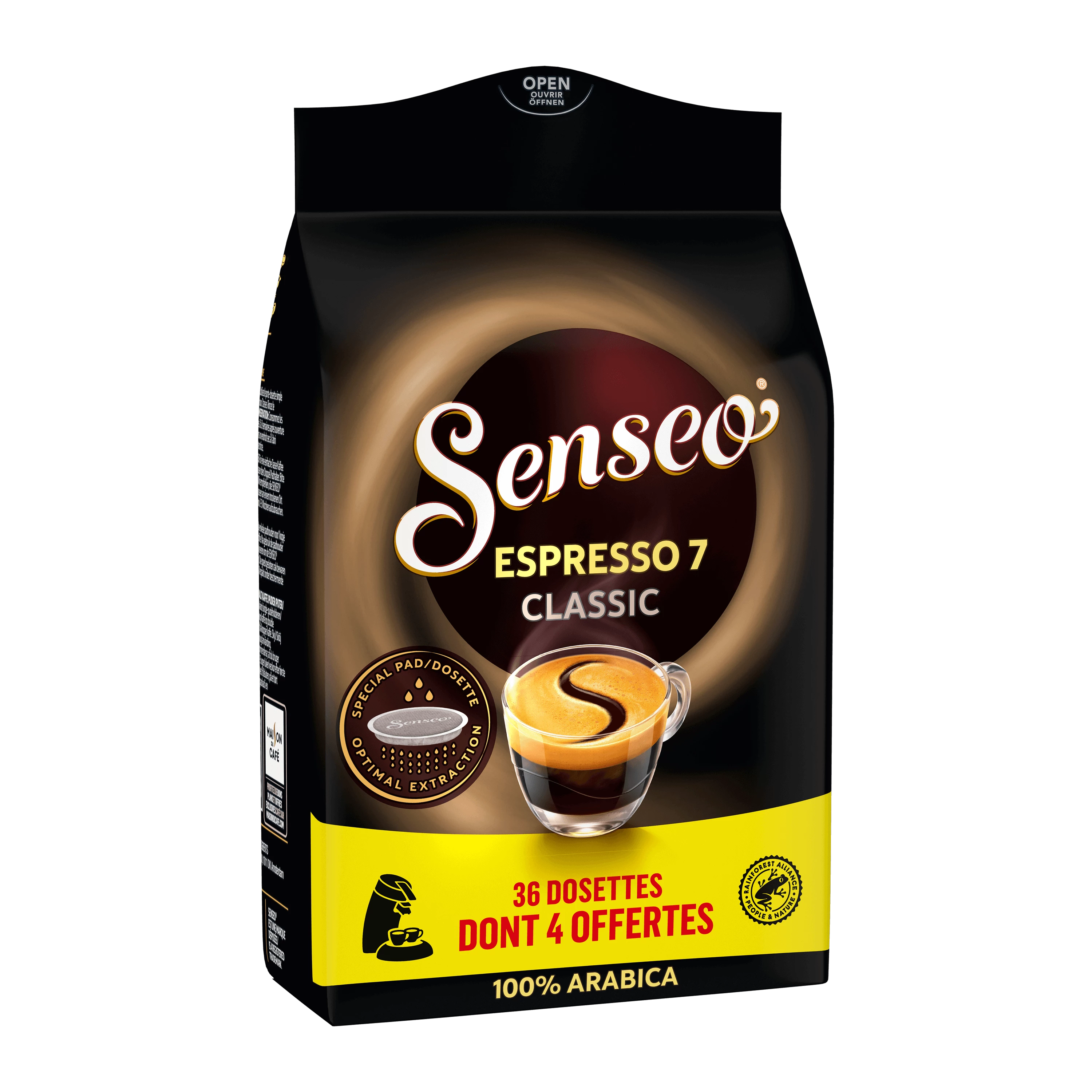Lot de 360 dosettes PAD Café Premium Regular Doux pour Senseo