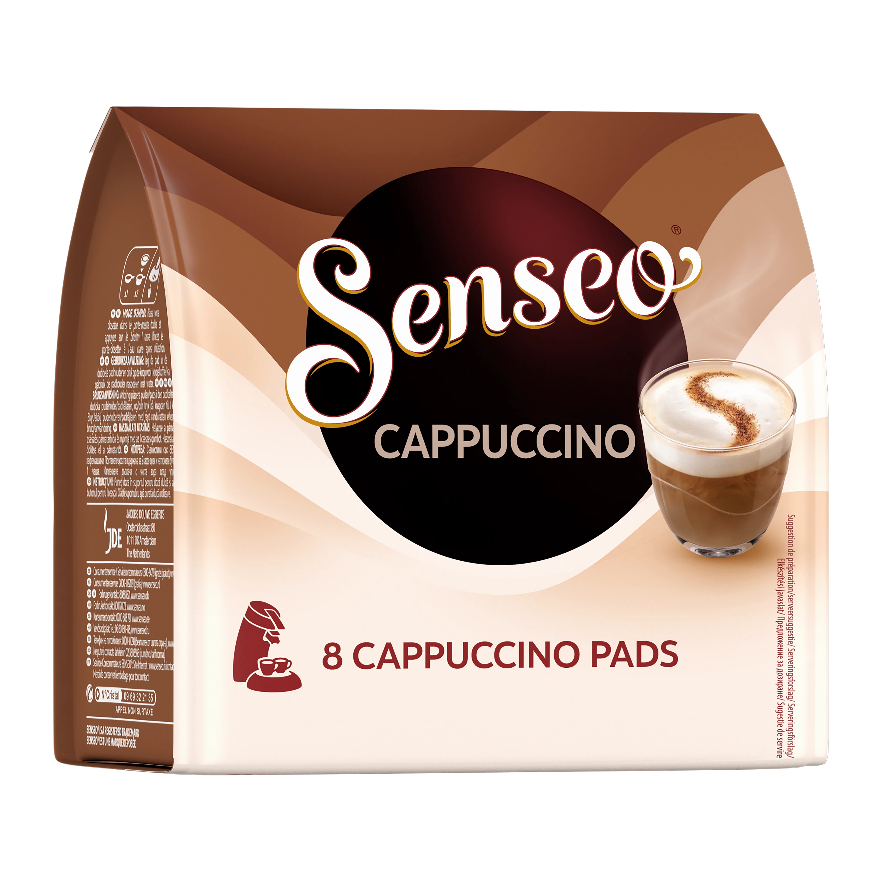 Dosettes Senseo® compatibles Domino Café Caramel - 12 paquets - 216 dosettes